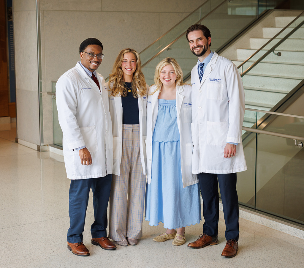 Drs. Jason Thomas, Cara Heath, Melanie Baker and Niall Mehaffey